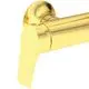 Goldfarbener Duscharm mit schwenkbarem Auslauf, Teil eines Duschsystems von Ideal Standard. Der Arm zeigt eine klare Formgebung ohne zusätzliche Verzierungen.